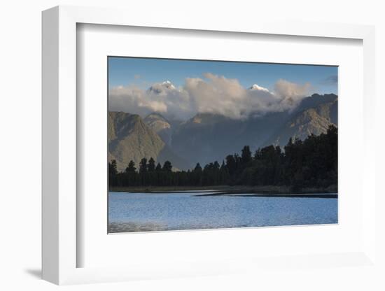 New Zealand, South Island, Lake Matheson, Mountain reflections-Walter Bibikow-Framed Photographic Print