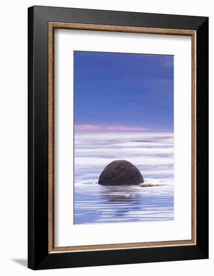 New Zealand, South Island, Otago, Moeraki, Moeraki Boulders, dawn-Walter Bibikow-Framed Photographic Print
