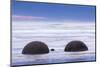 New Zealand, South Island, Otago, Moeraki, Moeraki Boulders, dawn-Walter Bibikow-Mounted Photographic Print