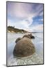 New Zealand, South Island, Otago, Moeraki, Moeraki Boulders, dawn-Walter Bibikow-Mounted Photographic Print