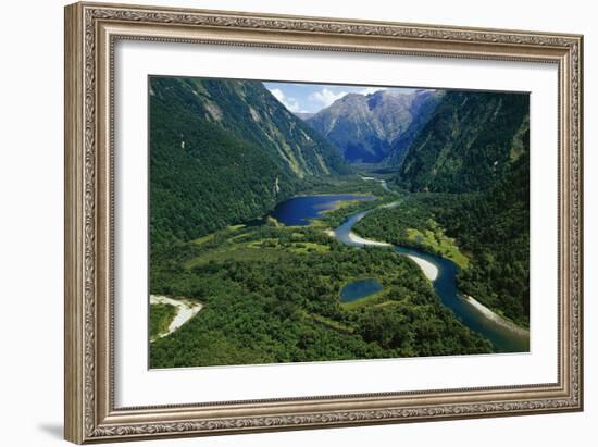 New Zealand, South Island, Te Wahipounamu, Fiordland National Park, Milford Track, River Arthur-null-Framed Giclee Print
