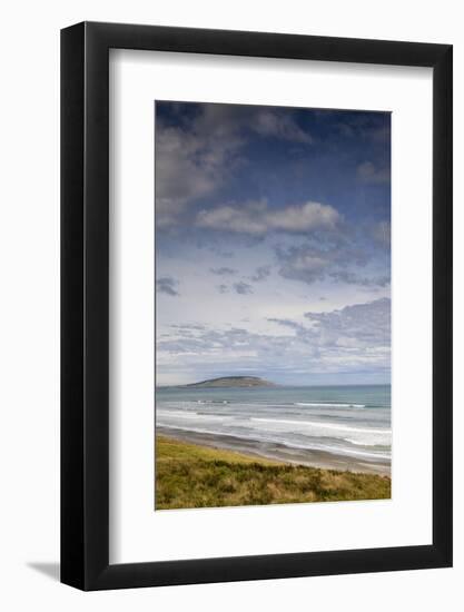 New Zealand, South Island, Waihowaka, sea view from McCraken's Rest-Walter Bibikow-Framed Photographic Print