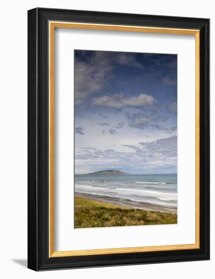 New Zealand, South Island, Waihowaka, sea view from McCraken's Rest-Walter Bibikow-Framed Photographic Print