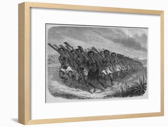 'New Zealand War-Dance', c1880-Unknown-Framed Giclee Print