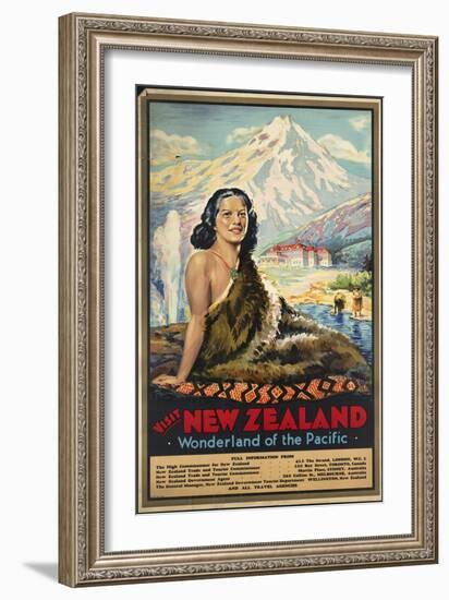 New Zealand Wonderland of the Pacific-null-Framed Giclee Print