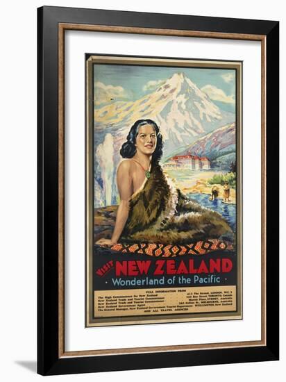 New Zealand Wonderland of the Pacific-null-Framed Giclee Print