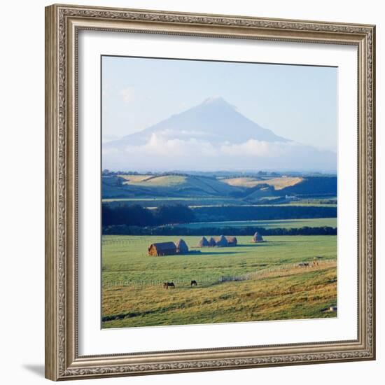 New Zealandsnow-Capped Mountain in New Zealand-George Silk-Framed Photographic Print