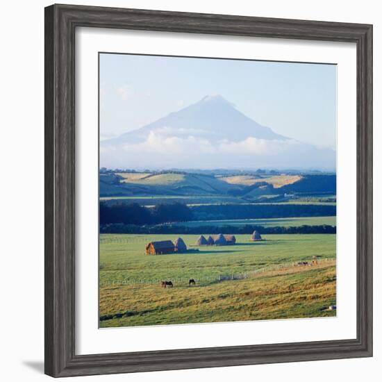 New Zealandsnow-Capped Mountain in New Zealand-George Silk-Framed Photographic Print