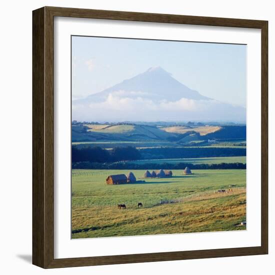 New Zealandsnow-Capped Mountain in New Zealand-George Silk-Framed Photographic Print