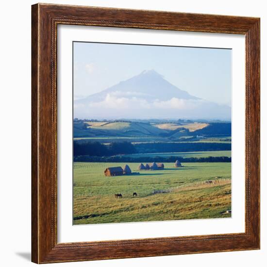 New Zealandsnow-Capped Mountain in New Zealand-George Silk-Framed Photographic Print