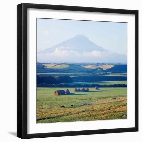 New Zealandsnow-Capped Mountain in New Zealand-George Silk-Framed Photographic Print