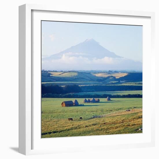 New Zealandsnow-Capped Mountain in New Zealand-George Silk-Framed Photographic Print