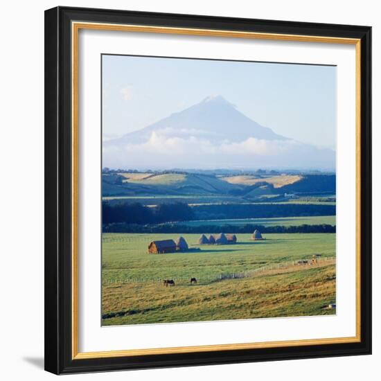 New Zealandsnow-Capped Mountain in New Zealand-George Silk-Framed Photographic Print