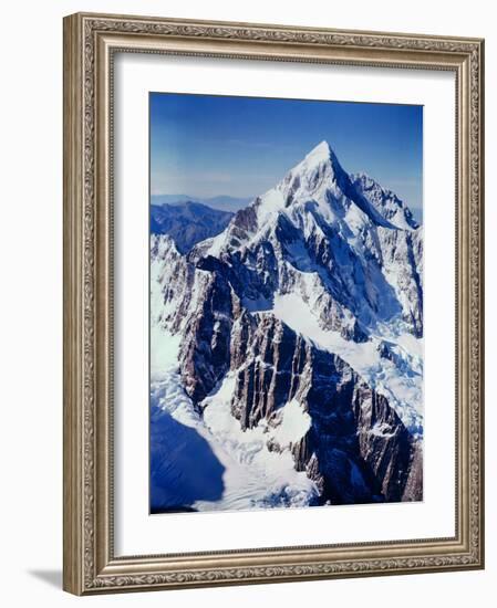 New Zealandsnow-Capped Mountain in New Zealand-George Silk-Framed Photographic Print