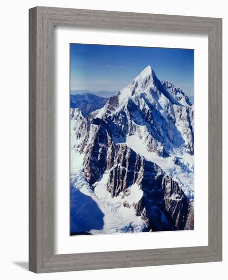 New Zealandsnow-Capped Mountain in New Zealand-George Silk-Framed Photographic Print