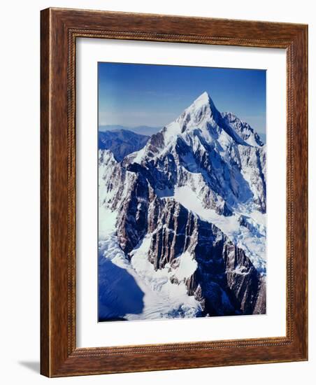 New Zealandsnow-Capped Mountain in New Zealand-George Silk-Framed Photographic Print