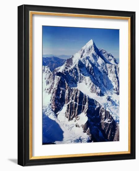 New Zealandsnow-Capped Mountain in New Zealand-George Silk-Framed Photographic Print