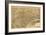 Newark, New Jersey - Panoramic Map-Lantern Press-Framed Art Print