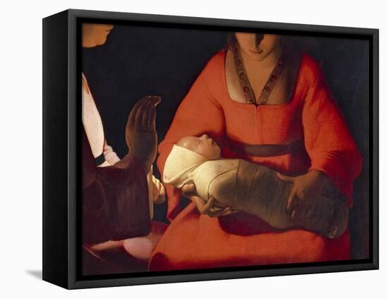 Newborn, 1645-1648-Georges de La Tour-Framed Premier Image Canvas