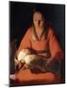 Newborn, 1645-1648-Georges de La Tour-Mounted Giclee Print