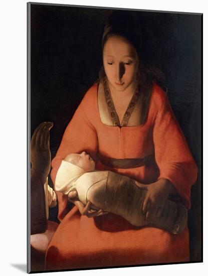 Newborn, 1645-1648-Georges de La Tour-Mounted Giclee Print