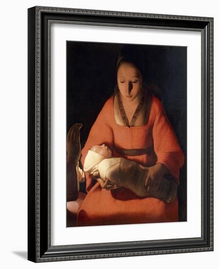 Newborn, 1645-1648-Georges de La Tour-Framed Giclee Print