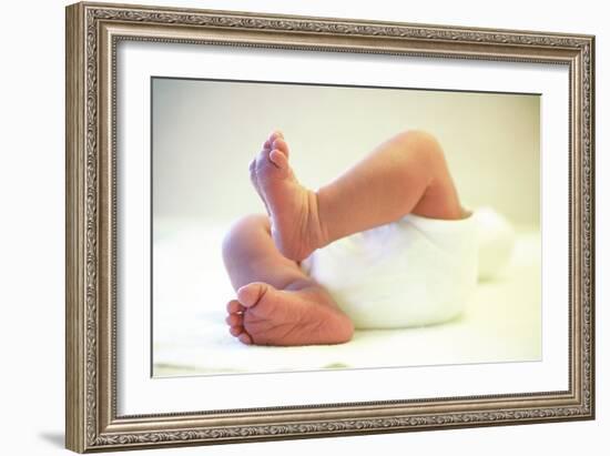 Newborn Baby's Feet-Mauro Fermariello-Framed Photographic Print