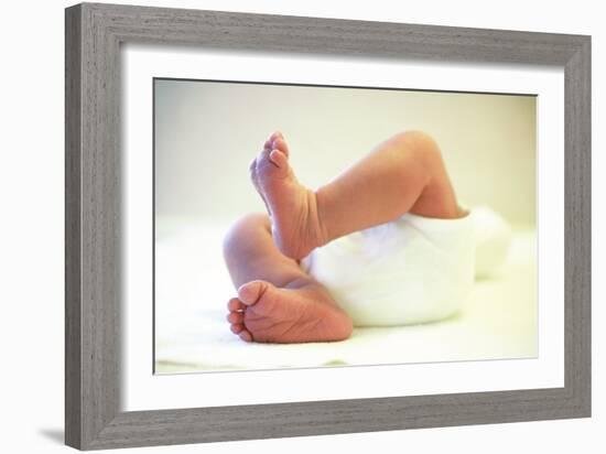 Newborn Baby's Feet-Mauro Fermariello-Framed Photographic Print