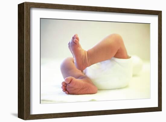 Newborn Baby's Feet-Mauro Fermariello-Framed Photographic Print