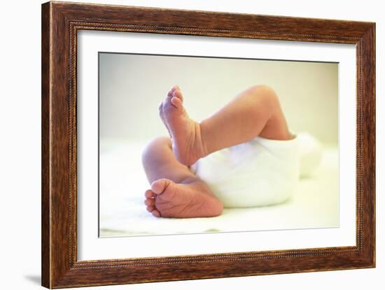 Newborn Baby's Feet-Mauro Fermariello-Framed Photographic Print