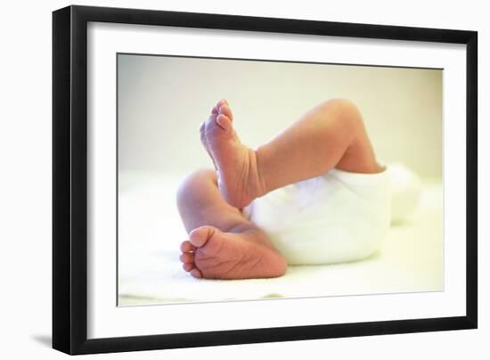 Newborn Baby's Feet-Mauro Fermariello-Framed Photographic Print