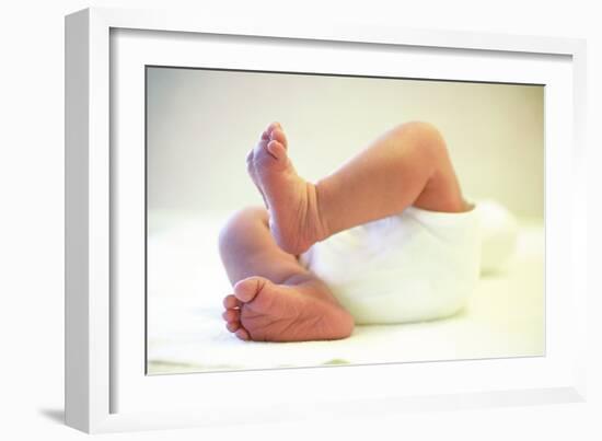 Newborn Baby's Feet-Mauro Fermariello-Framed Photographic Print