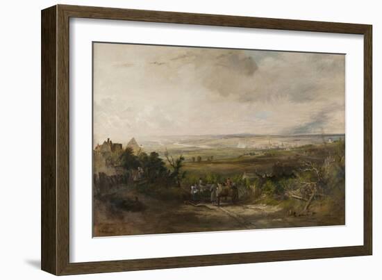 Newcastle from Gateshead Fell, C.1816-Thomas Miles Richardson-Framed Giclee Print