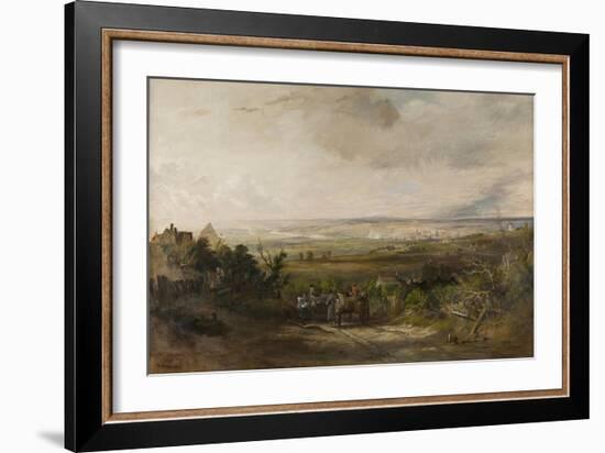 Newcastle from Gateshead Fell, C.1816-Thomas Miles Richardson-Framed Giclee Print