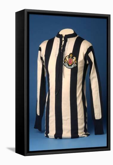 Newcastle United Jersey from the 1911 FA World Cup Final, 1911-English School-Framed Premier Image Canvas