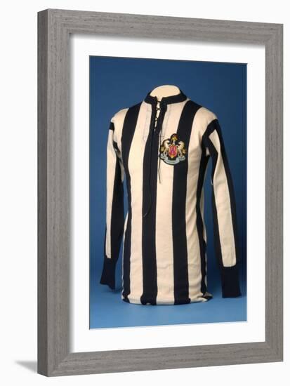 Newcastle United Jersey from the 1911 FA World Cup Final, 1911-English School-Framed Giclee Print