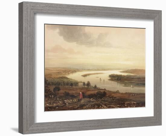 Newcastle Upon Tyne and the River Tyne from Gateshead-Thomas Miles Richardson-Framed Giclee Print