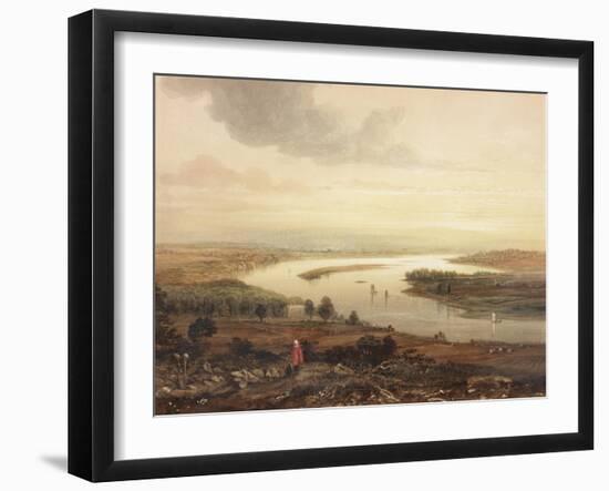Newcastle Upon Tyne and the River Tyne from Gateshead-Thomas Miles Richardson-Framed Giclee Print