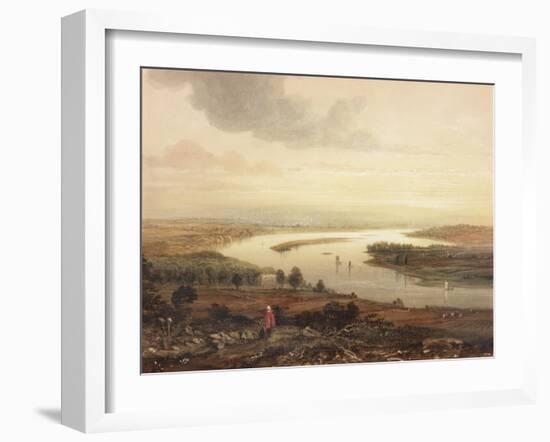 Newcastle Upon Tyne and the River Tyne from Gateshead-Thomas Miles Richardson-Framed Giclee Print