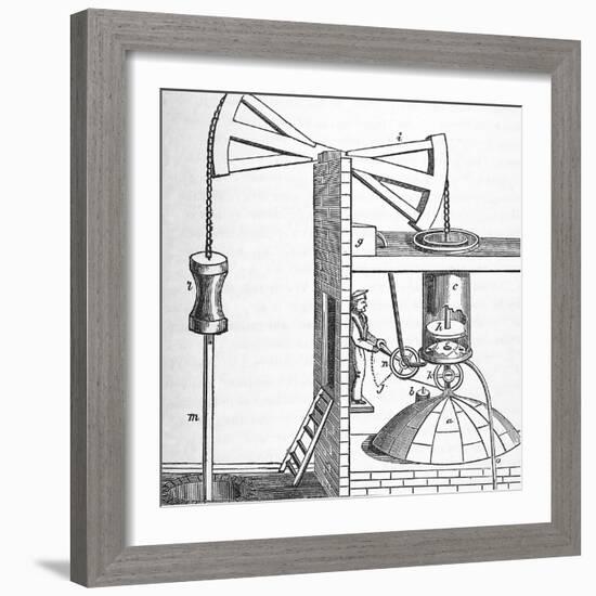 Newcomen's Engine-Science, Industry and Business Library-Framed Photographic Print