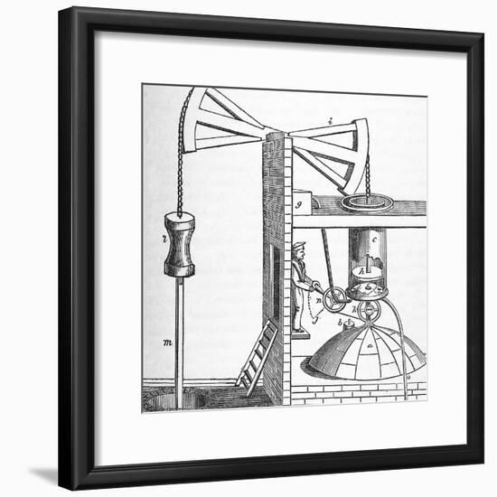 Newcomen's Engine-Science, Industry and Business Library-Framed Photographic Print