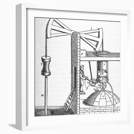 Newcomen's Engine-Science, Industry and Business Library-Framed Photographic Print