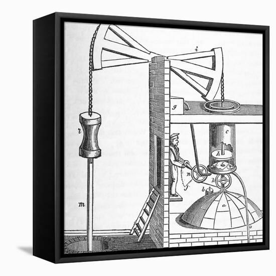 Newcomen's Engine-Science, Industry and Business Library-Framed Premier Image Canvas