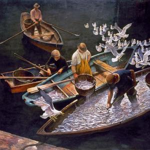N.C. Wyeth: Fishermen by Newell Convers Wyeth