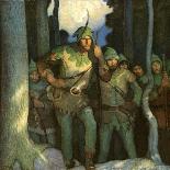 Robin Hood and His Merry Outlaws-Newell Convers Wyeth-Giclee Print