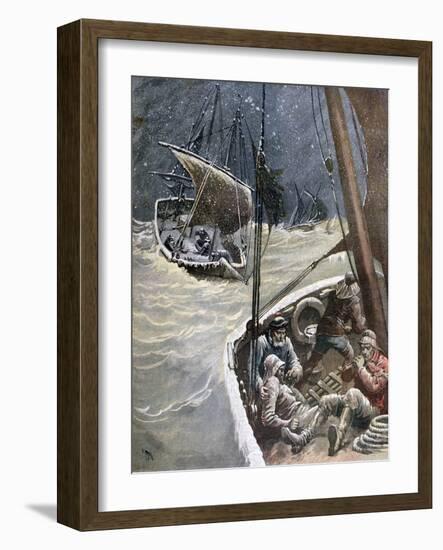 Newfoundland Fishermen, 1892-Henri Meyer-Framed Giclee Print