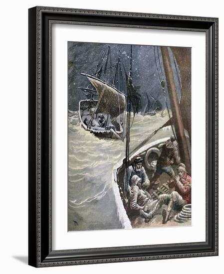 Newfoundland Fishermen, 1892-Henri Meyer-Framed Giclee Print