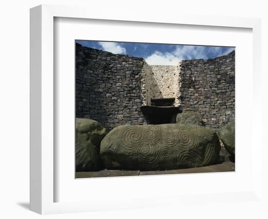 Newgrange, County Meath, Leinster, Republic of Ireland, Europe-Woolfitt Adam-Framed Photographic Print