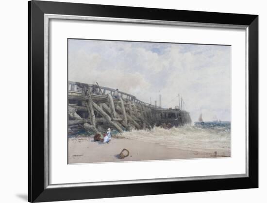 Newhaven Old Pier-William Roxby Beverly-Framed Giclee Print