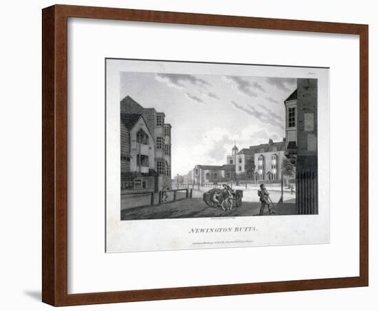 Newington Butts, Southwark, London, 1792-William Ellis-Framed Premium Giclee Print